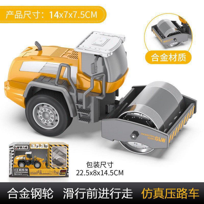 Vehículo de ingeniería de aleación excavadora grúa bulldozer transporte camión gran camión mezclador de cemento grúa rodadora camión juguetes