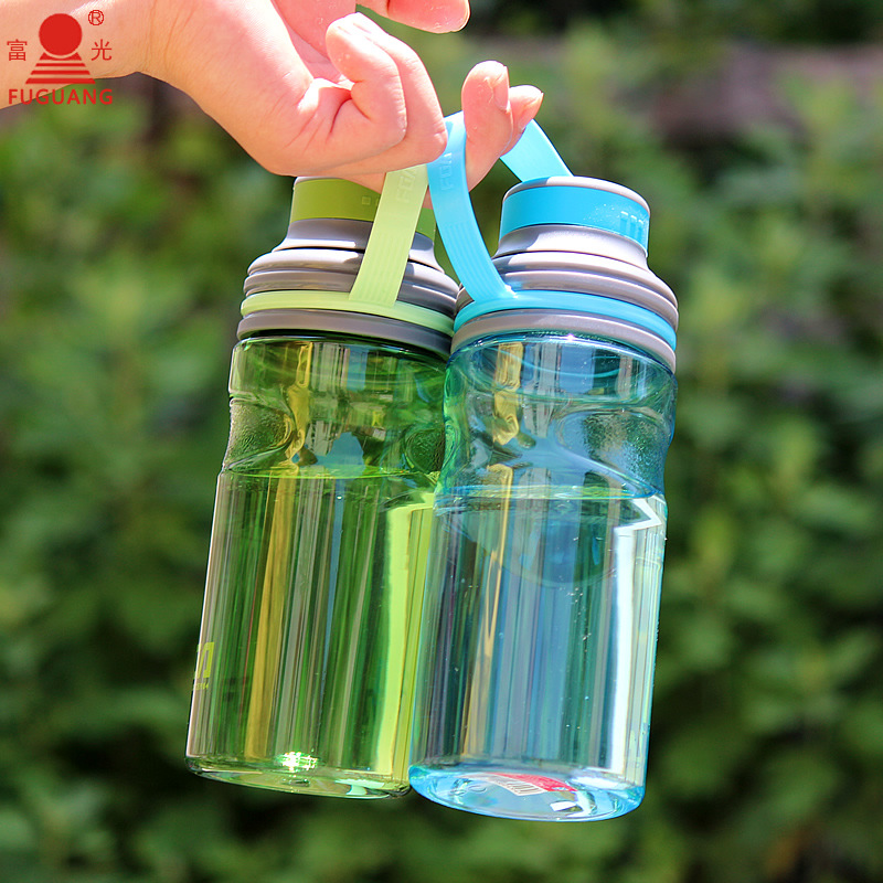 富光塑料杯子太空大小口手提绳便携学生男女便携运动水杯定制logo