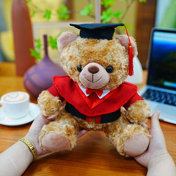 High-end [Red Clothes and Red Collar] Graduation Bear