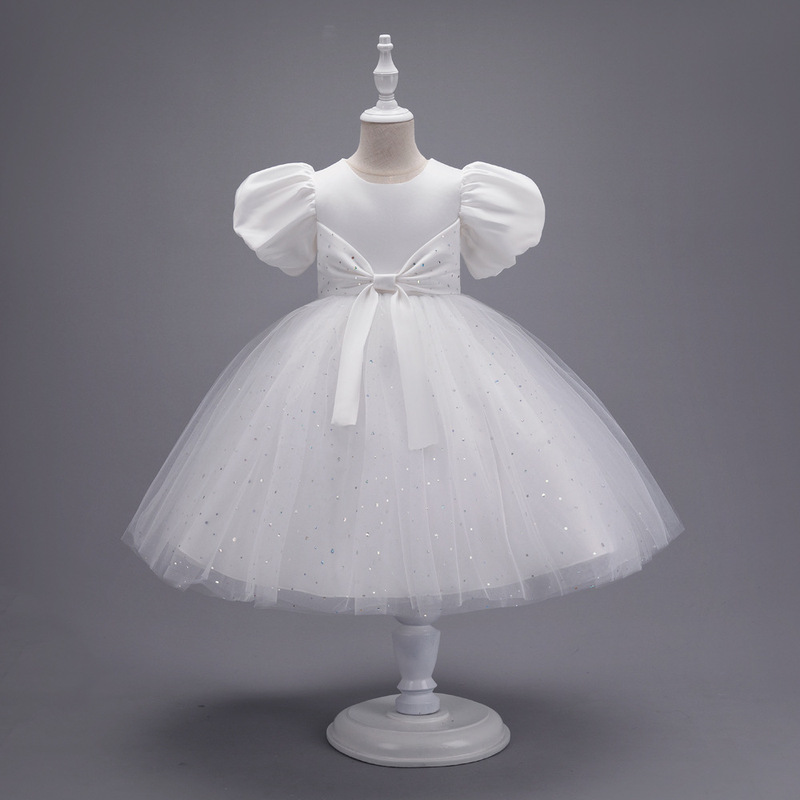 Girl's Dress Princess Dress New Style Stylish Puff Sleeve Puffy Dress Flower Girl's Wedding Dress Girl's Host Piano Performance Dress Girl's Dress Princess Dress New Style Stylish Puff Sleeve Puffy Dress Flower Girl's Wedding Dress Girl's Host Piano Performance Dress