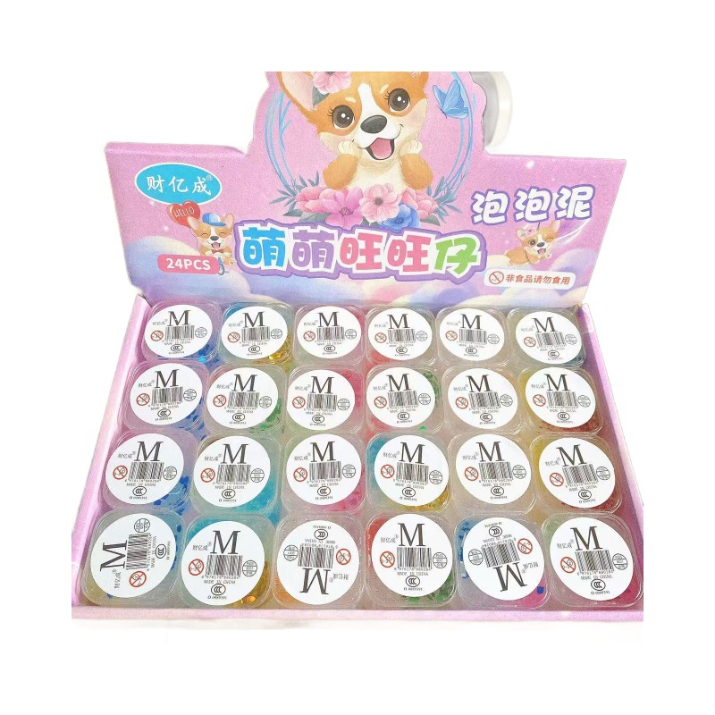 Al por mayor pegamento espumante barro de cristal slime descompresión alta transparencia flash juguetes infantiles descompresión diy nuevo hecho a mano 1 yuan