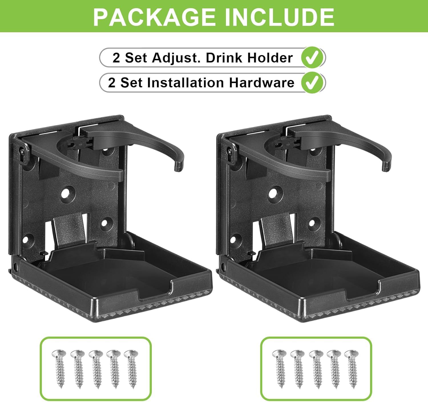 Water Cup Holder, Tea Cup Holder, Coffee Cup Holder, Beverage Cup Holder, Car-Mounted, Household Fixed Bracket, Adjustable Size