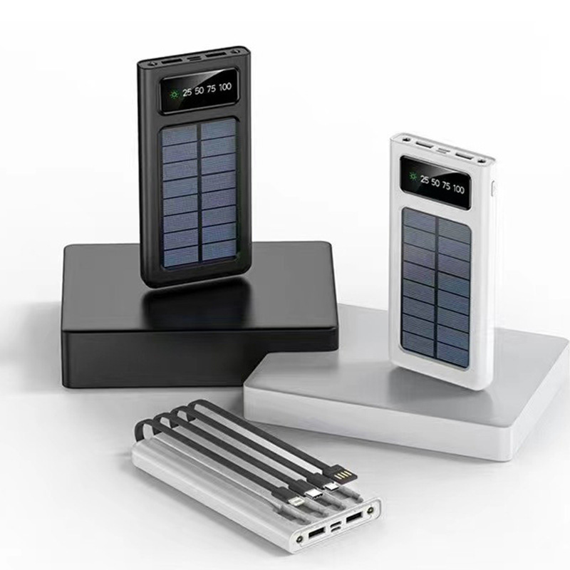 Guochao con cuatro líneas de energía solar portátil al aire libre fuente de alimentación móvil de carga general para teléfonos móviles 5w en stock