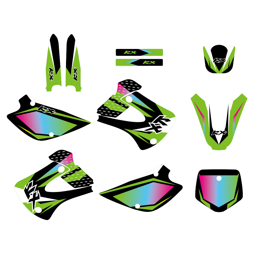Aplicable Kawasaki KX85 KX100 85 100 1998 - 2013 pegatinas de motocicleta de carretera pegatinas de protección