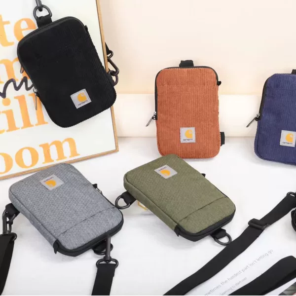 Carhart Wip Crossbody Bag with Logo Label and Mini Hook, Carhart Chest Bag