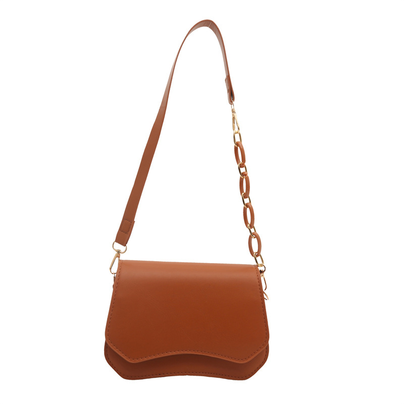 Bolsos axilales de textura simple para mujeres 2025 primavera y verano nueva moda edición limpia de moda extranjera bolso de hombro simple
