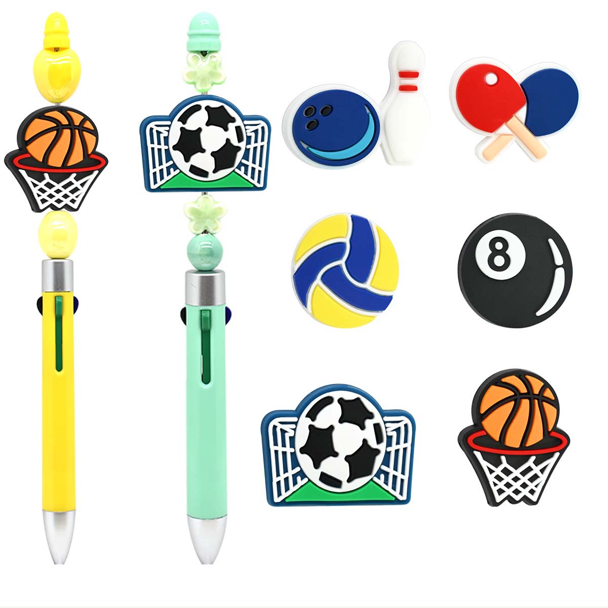 Sports basketball creative beads PVC