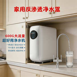 600加仑净水器家用直饮厨下式净饮机大流量RO反渗透双出水净水机