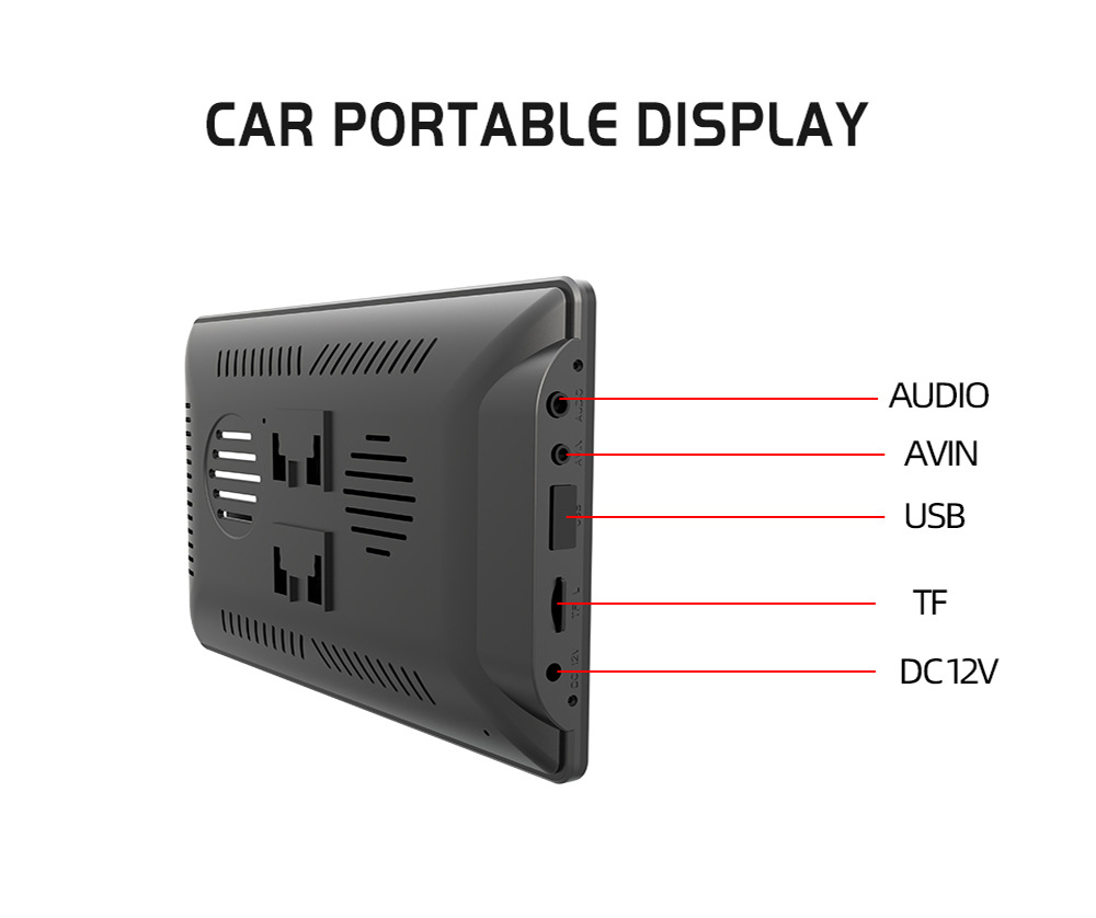 Cross-border foreign trade e-commerce 7-inch car mobile phone screen interconnection portable wireless carplay Auto Bluetooth