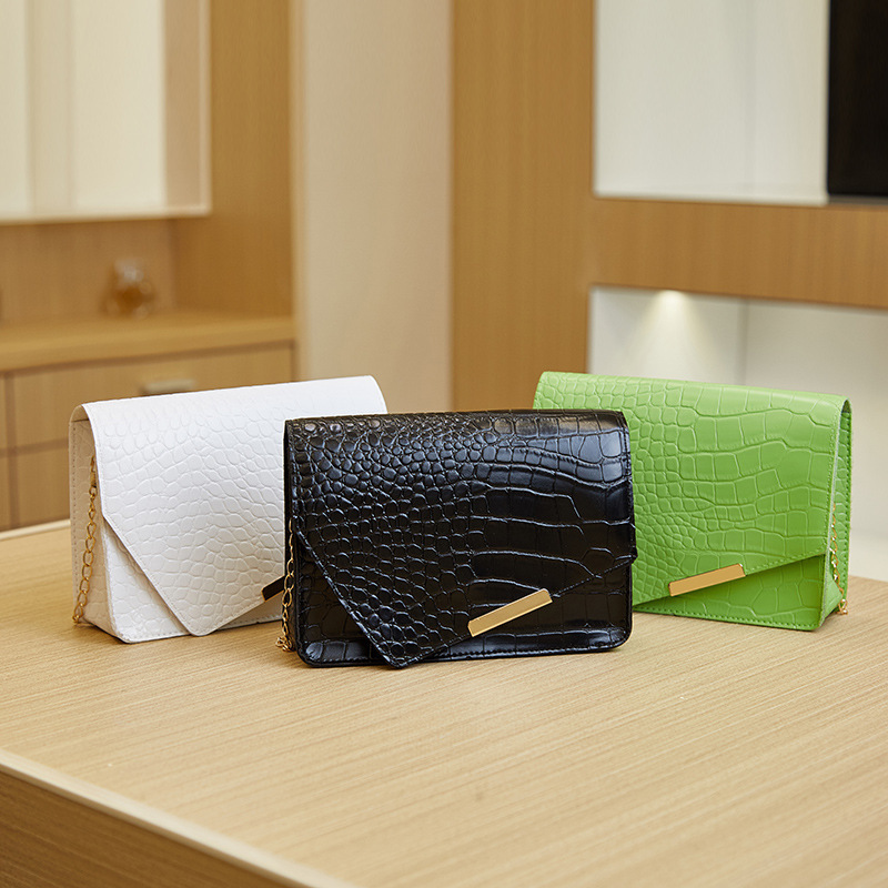 Women's Crocodile Pattern Square Shoulder Bag For Casual Daily Use_voghion.com