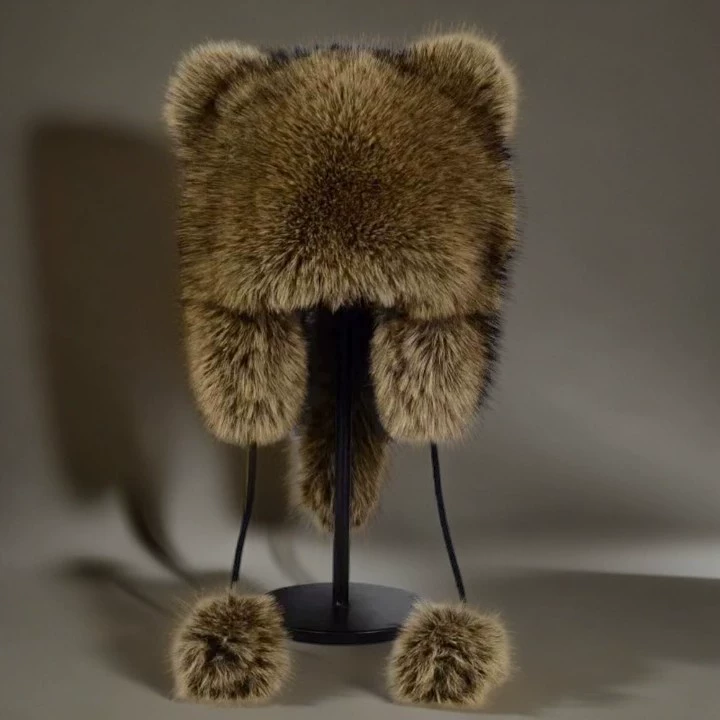 Зимняя теплая модная шляпа