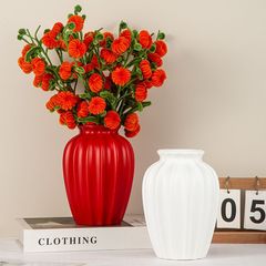 新年のお祝いの花瓶の赤い果物の客間の置物のシミュレーションの花の花瓶のアイデアの植木鉢の蓄花器のメーカー