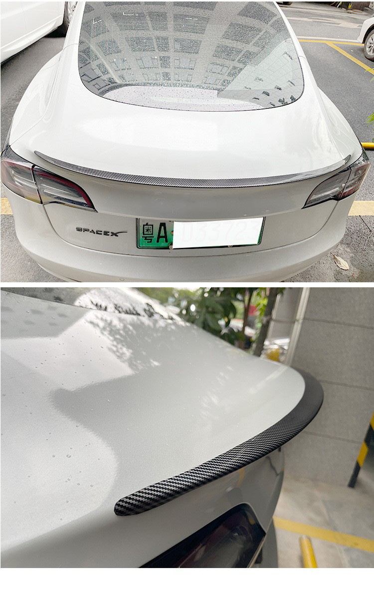 Suitable for Tesla Tesla model3/Y modified accessories blow molded ABS rear wing high-performance sports spoiler