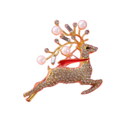 Retro hertengewei reversspeld heren jas accessoire strass broche_voghion.com