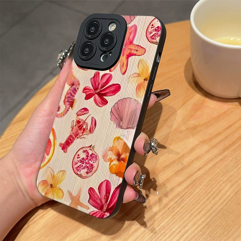 Apple, совместимый iPhone 14/15/16, iPhone16 Pro, чехол для телефона, принт, iphone, 12/13, 13promax, защита от падений