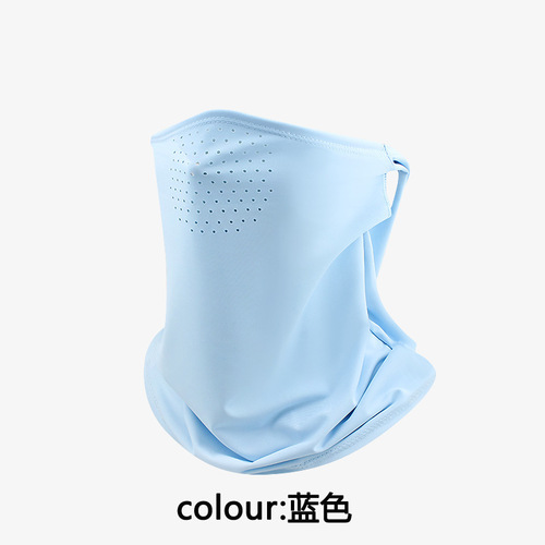 Sun Protection Face Mask Men's Neck Guard Bike Visor Fishing Headscarf Silk Scarf Full Face Cover Ear Hang Mask