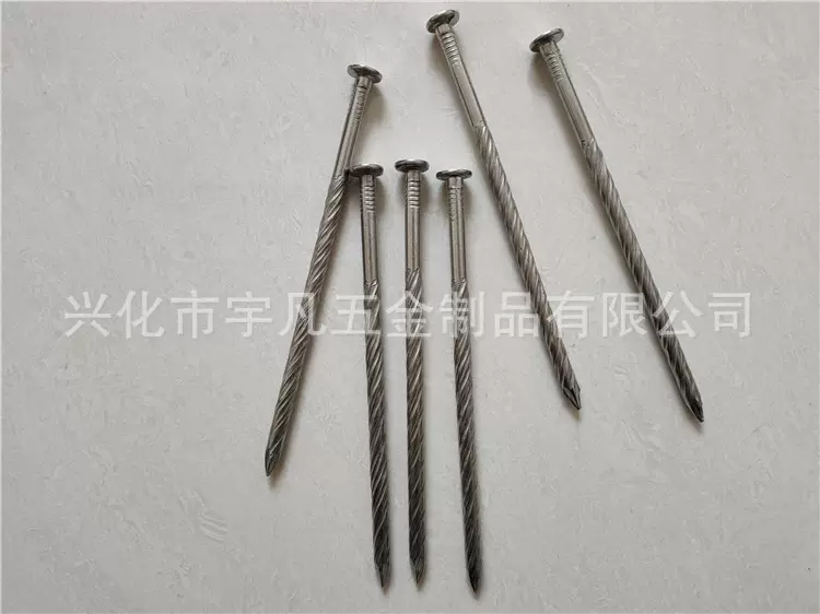 批发201不锈钢麻花钉 地板钉 搓丝铁钉 螺纹钉 非标可做 规格齐全