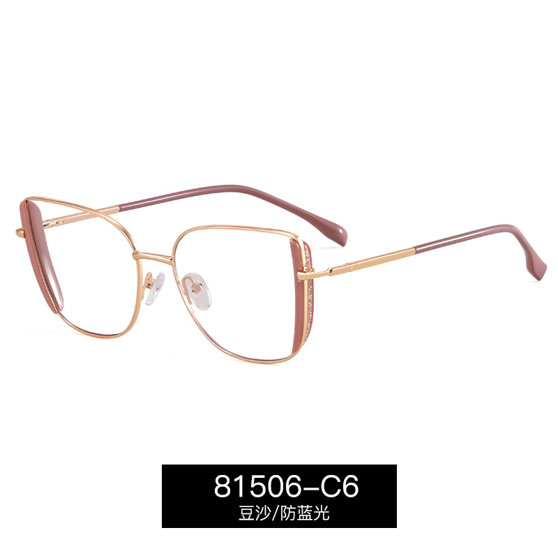 81506 nuevos productos de tendencia europea y americana anteojos de luz azul marco completo TR marco marco marco marco cómodo pie de resorte marco de lentes miopía