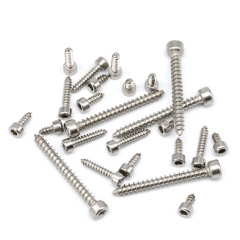 8.8 full-thread nickel-plated cup head hex socket self-tapping screw wholesale cylindrical head furniture self-tapping screw M2/M3/M5