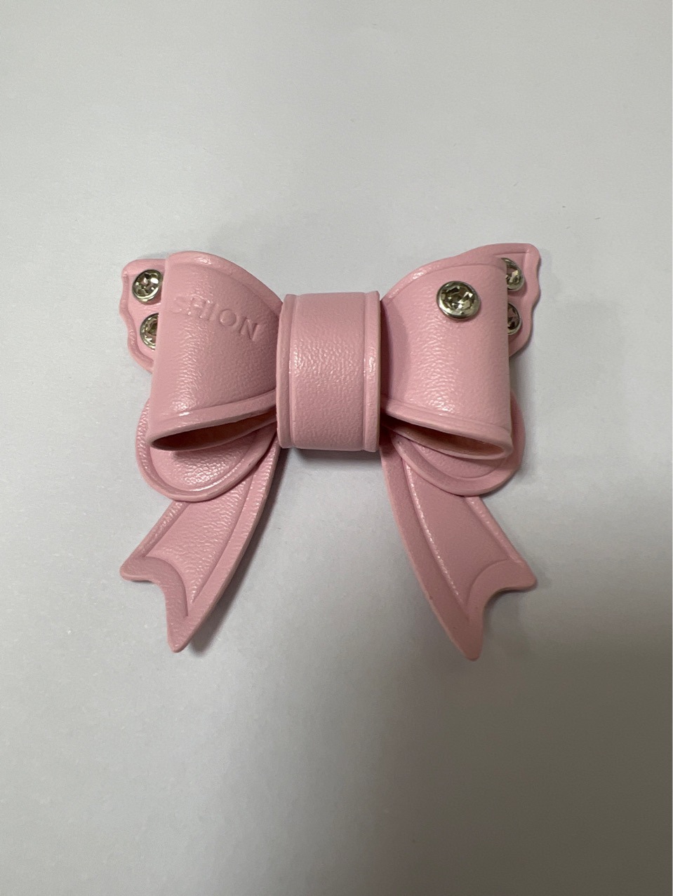 Car Bow Diamond Keychain Women's High-End Keychain Personalized Keychain Anti-Lost Number Plate Pendant