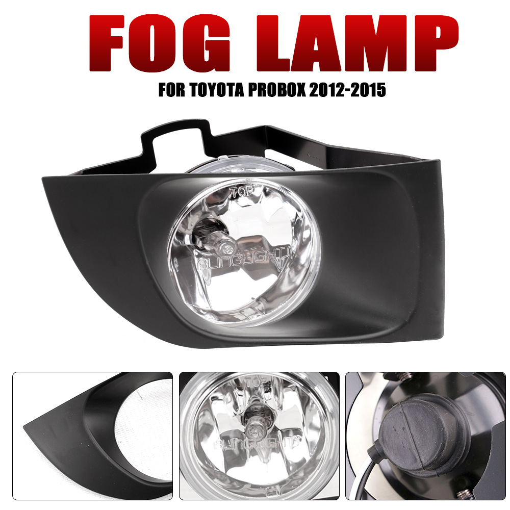 Aplicable a TOYOTA 12 / 13 / 14 / 15 PROBOX conjunto de lámpara de niebla delantera de luz diurna de halógeno lámpara de barra delantera