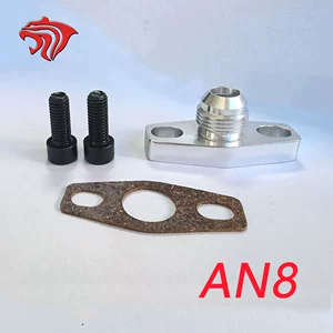 Avtomobil modifikasiyası aksesuarları: alüminium ərintisi GT28 GT30 turbocharger flanş yağı girişi