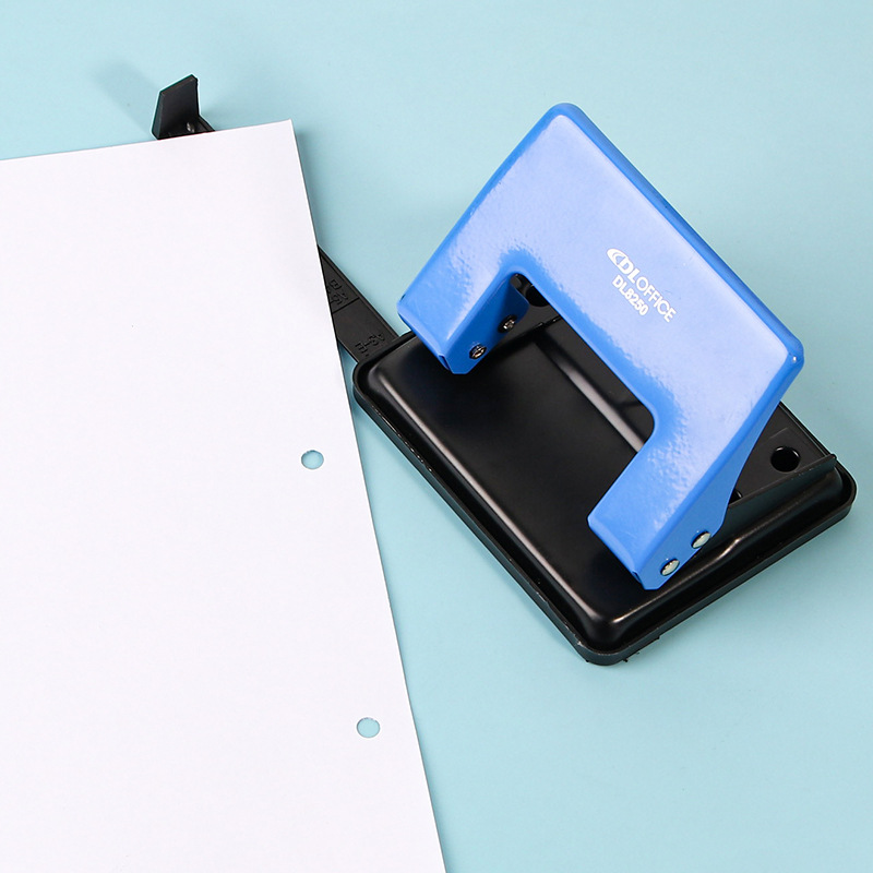 Suministros de oficina puncher de dos agujeros manual de hojas sueltas agujero redondo puncher poroso pequeño puncher papelería al por mayor