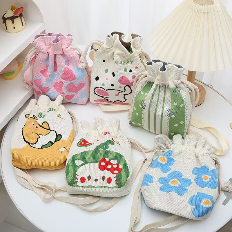 Shoulder Bag New Small Lucky Bag Niche Versatile Bag Women's Crossbody Bag Handbag Woven Bag Mobile Phone Bag Coin Purse