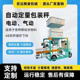 粮食颗粒包装机 定量包装秤 称重15-60公斤 玉米装袋机全自动