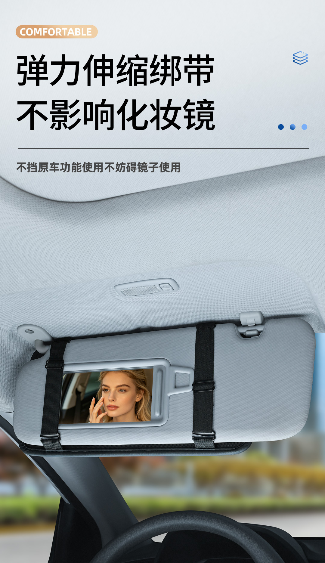 Car Sun Visor Storage Clip, Multifunctional Car Glasses Holder, Card Holder, In-Car Storage Bag, Document Holder, Storage Set