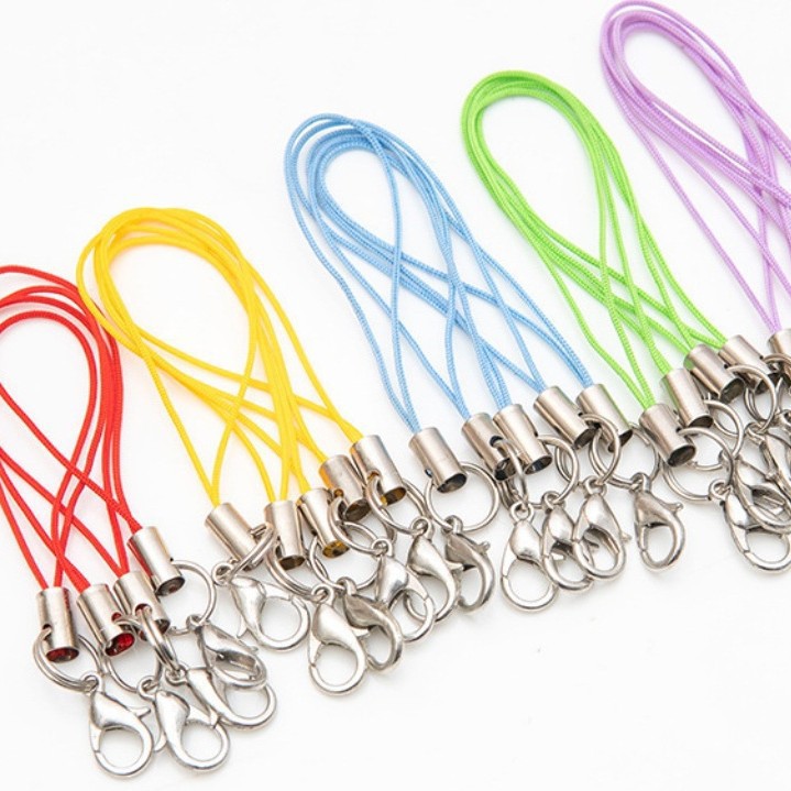 DIY Jewelry Accessories Lobster Clasp Mobile Phone Rope Colorful Lanyard Handmade Pendant Rope Mobile Phone Chain Pendant Rope Hand Rope