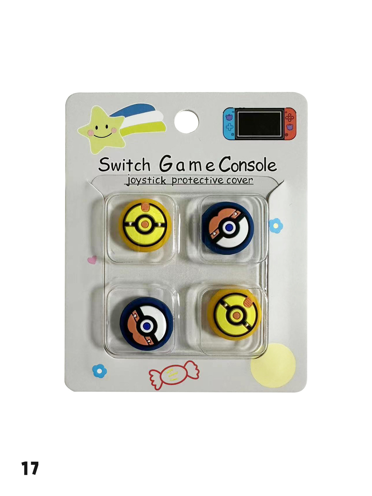 Tapa basculante de silicona de Nintendo Switch de dibujos animados NS Lite tapa basculante tapa protectora mango tapa protectora basculante