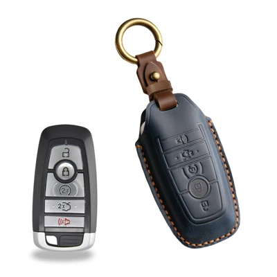 Handmade Key Bag Buckle — Car key bag - 5-key-blue