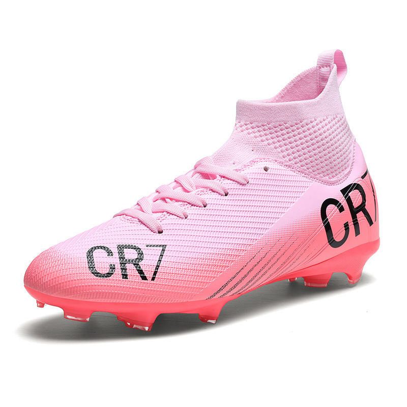 Cross-Border High-Top Soccer Shoes for Men and Women, Long-Studded Student Artificial Turf Training Shoes, Soccer Shoes in Stock, Breathable Cross-Border High-Top Soccer Shoes for Men and Women, Long-Studded Student Artificial Turf Training Shoes, Soccer Shoes in Stock, Breathable