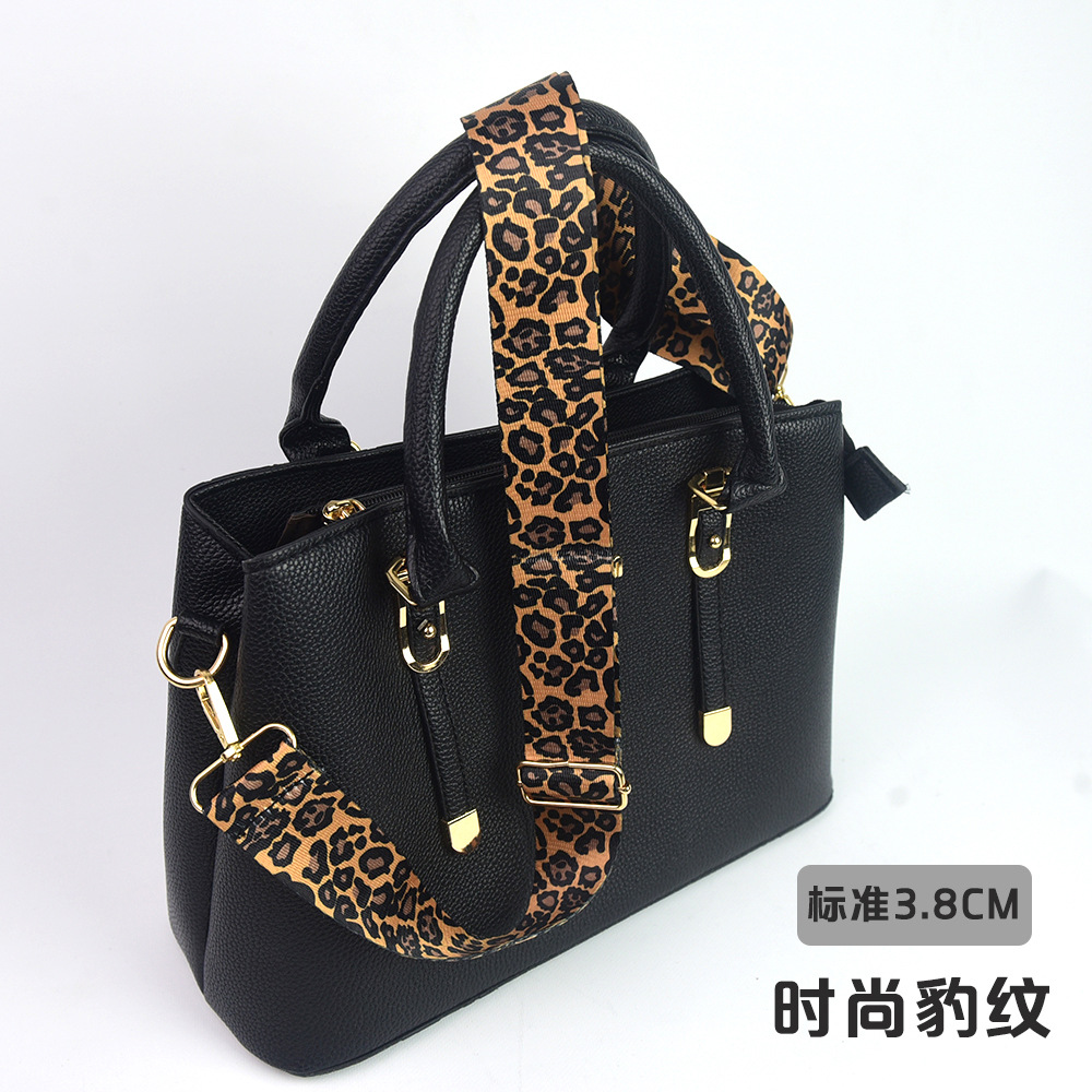 Bolso bandolera con accesorios ultra anchos, bolso de color, correa gruesa, correa de repuesto alargada, correa de hombro de bolso universal ajustable