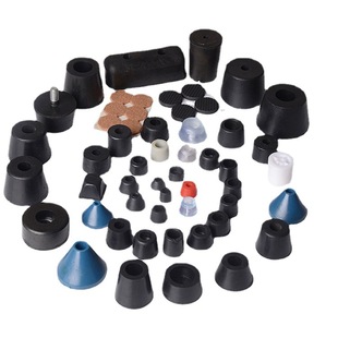 Supply trapezoidal plastic rubber pad non-slip shockproof furniture plastic accessories rubber plug foot pad, pipe jacket