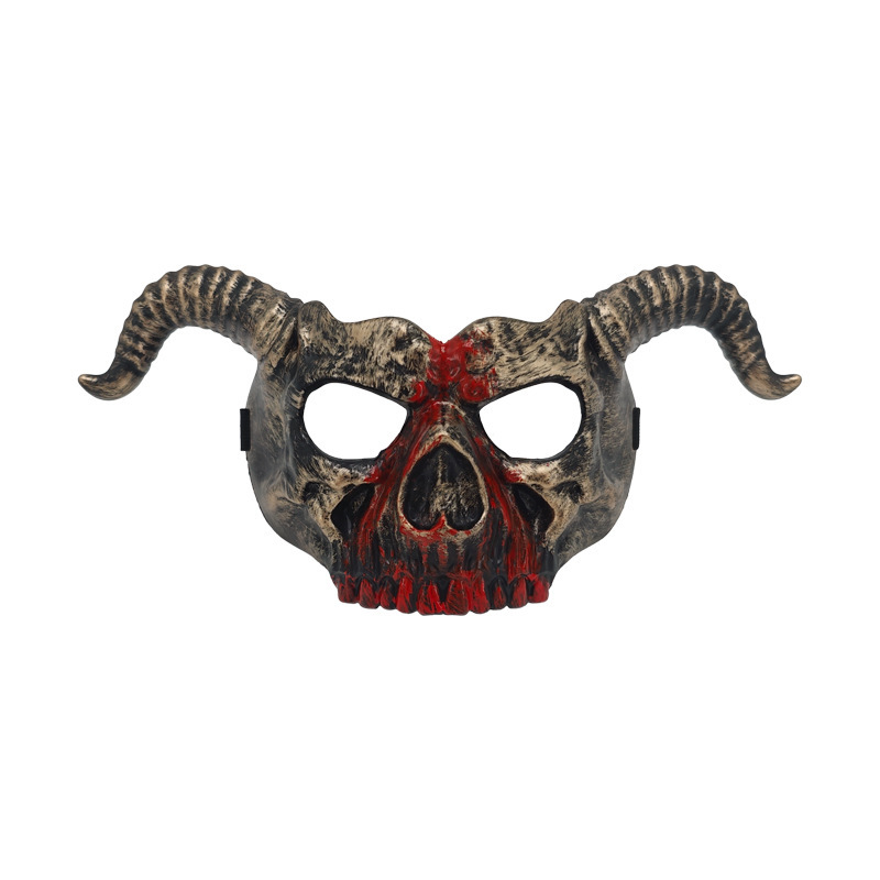 TK Amazon retro estilo vikingo máscara hecha a mano props de cine y televisión detalles realistas hechos a mano viejos