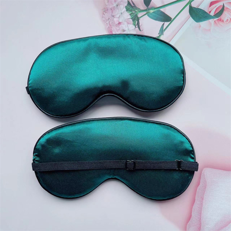 Máscara de ojo de seda artificial para niños Máscara de ojo de seda de mora artificial de doble cara Entrenamiento de sombreado de sueño Fábrica en stock al por mayor