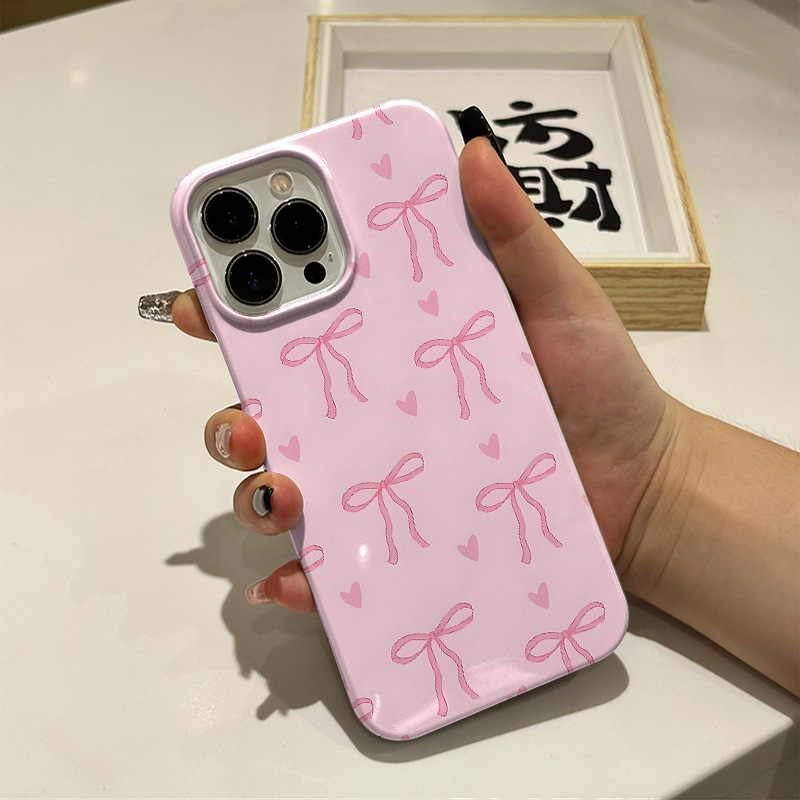 适用iPhone11Promax全包手机壳14Pro超薄iPhone保护套13ins蝴蝶结|undefined