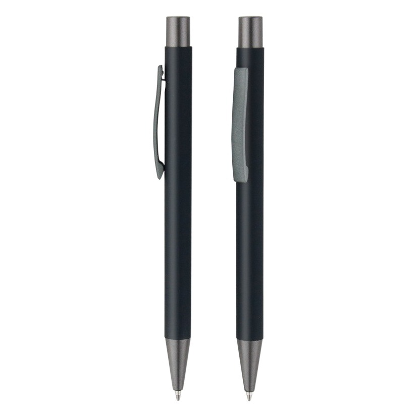 Metal push advertising gel pen customized laser lettering aluminum rod frosted business signature pen water pen ballpoint pen