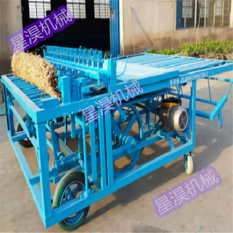 厚薄两用草帘编织机商用保温大棚草席机全自动切断锁边电动蒲苇机