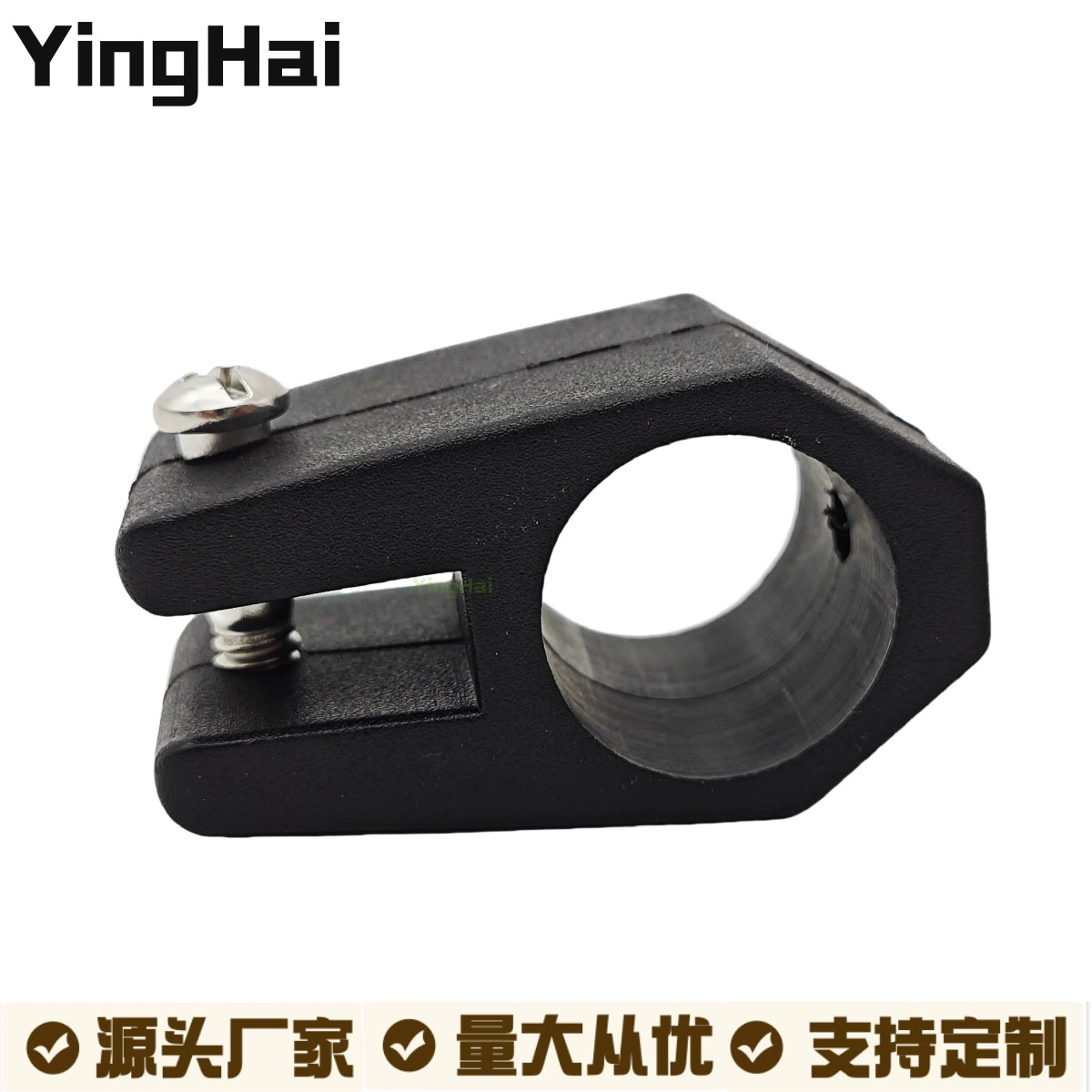 Хит продаж: 22-мм черная нейлоновая скользящая заглушка в форме горы для крепления навесов на палубе судов, морская фурнитура