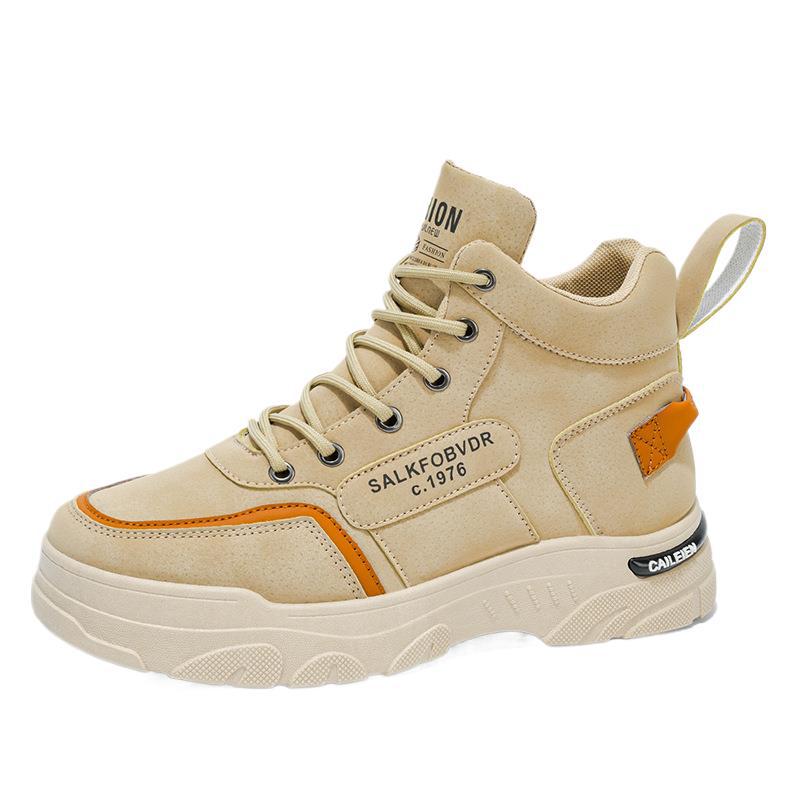 Botas Martin de alto nivel para hombres, nuevos zapatos de trabajo al aire libre de otoño para hombres, botas casuales antideslizantes, zapatos de protección laboral para hombres