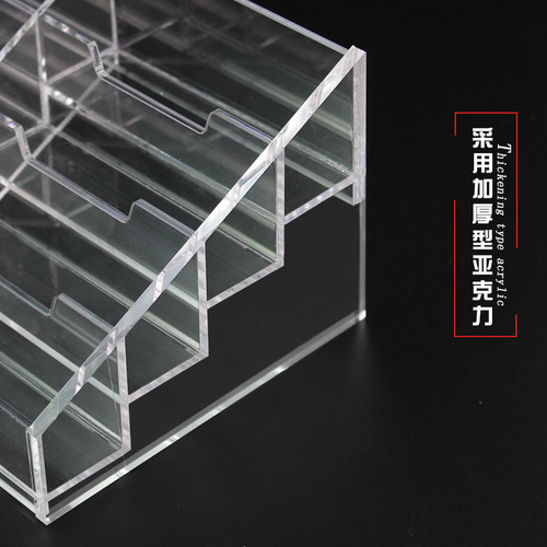 Set for business card box exhibition transparent acrylic multi-grid business card holder business card storage box business card box display stand