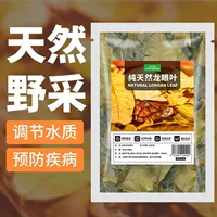 Натуральный лян́г (longan) зелёные листья для регулирования, аквариумная золотая рыбка, стресс-уменьшение, профилактика, новичок кормления, вспомогательные листья