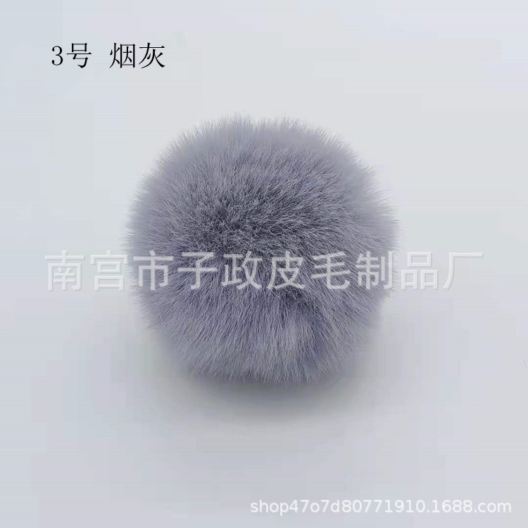 Bola de piel de conejo de imitación 6cm7cm8cm9cm10cm Bola de piel al por mayor hecha a mano DIY joyería ropa zapatos accesorios adornos