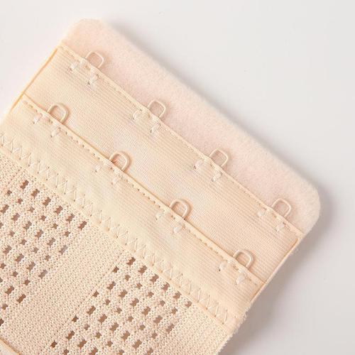 Stainless steel bra extension buckle elastic hollow two-row four-button underwear extension buckle bra back buckle cross-border packaging