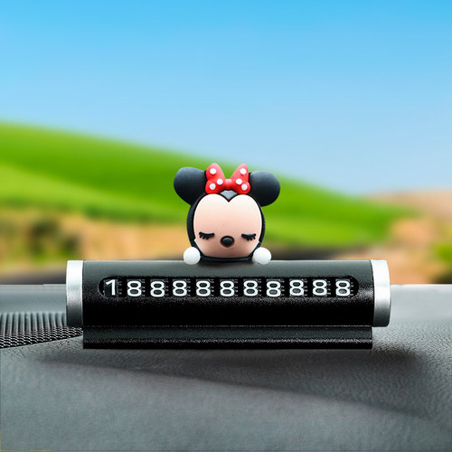 3D Cartoon Roller Temporary Parking Sign Creative Car Moving Number Contact Card Cute Car Moving Contact Number Plate