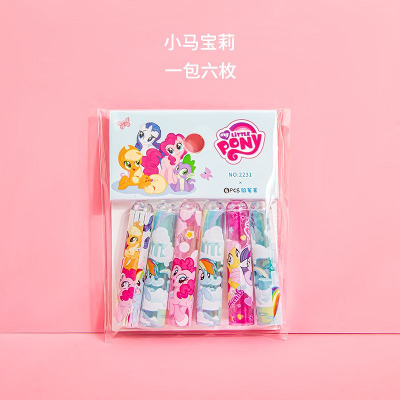 Nuevo cerezo colgante tapa de lápiz mariposa tapa de lápiz creativo alumno de la escuela primaria cubierta de lápiz de cristal jardín de infantes