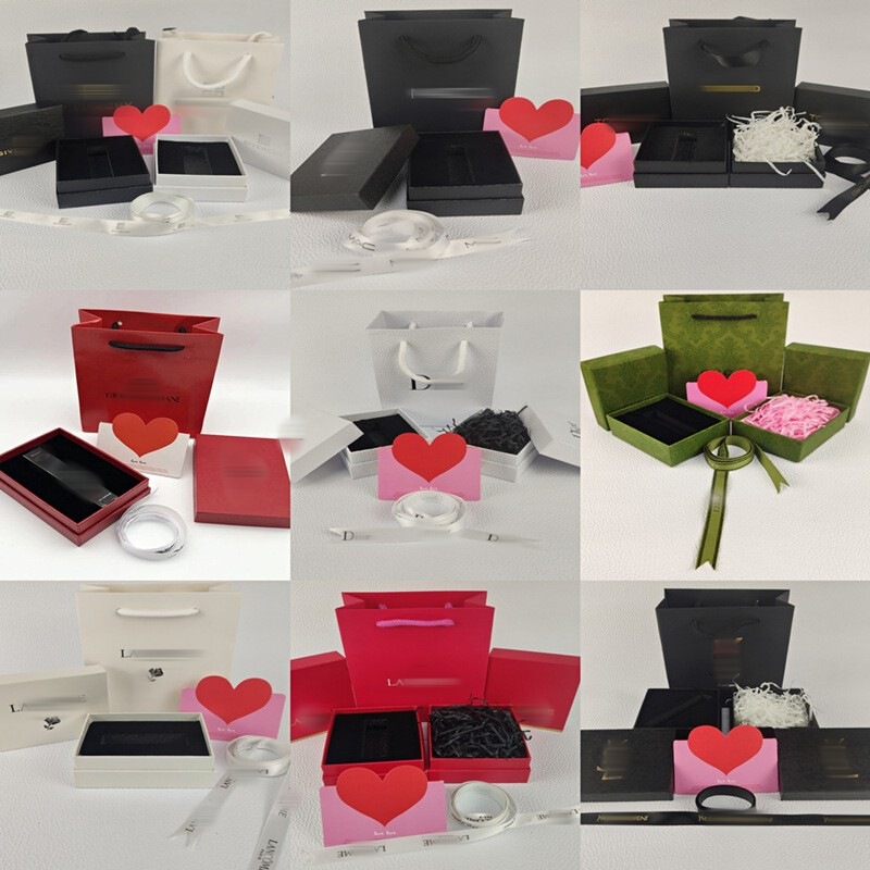 D Brand Lipstick Gift Box, Tf Brand Sponge Box, Y Brand Lipstick Packaging Box, Gu Cosmetics Perfume Handbag, L Brand Lid and Base Box